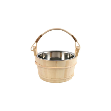 Wooden_ladle_and_bucket_stainless_steel