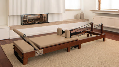 Wood Reformer The Walnut Foldable Pilates Reformer - solid wood construction