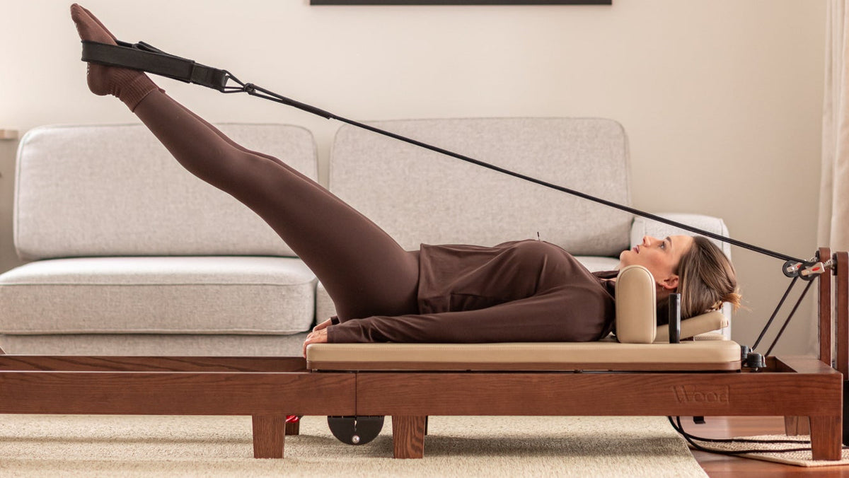 Wood Reformer The Walnut Foldable Pilates Reformer - studio and home use