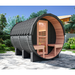 barrel outdoor sauna