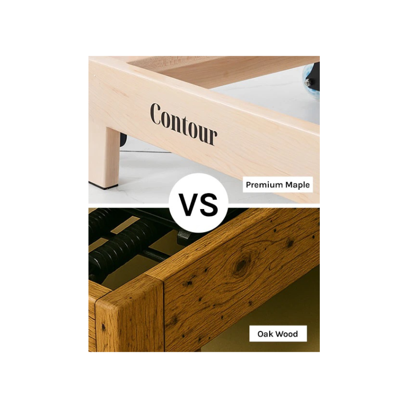 ContourFoldingWoodenPilatesReformerMachineEspressowood