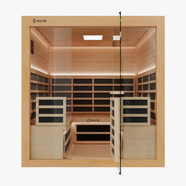 NUVIE immerse 4-6 person infrared sauna 2