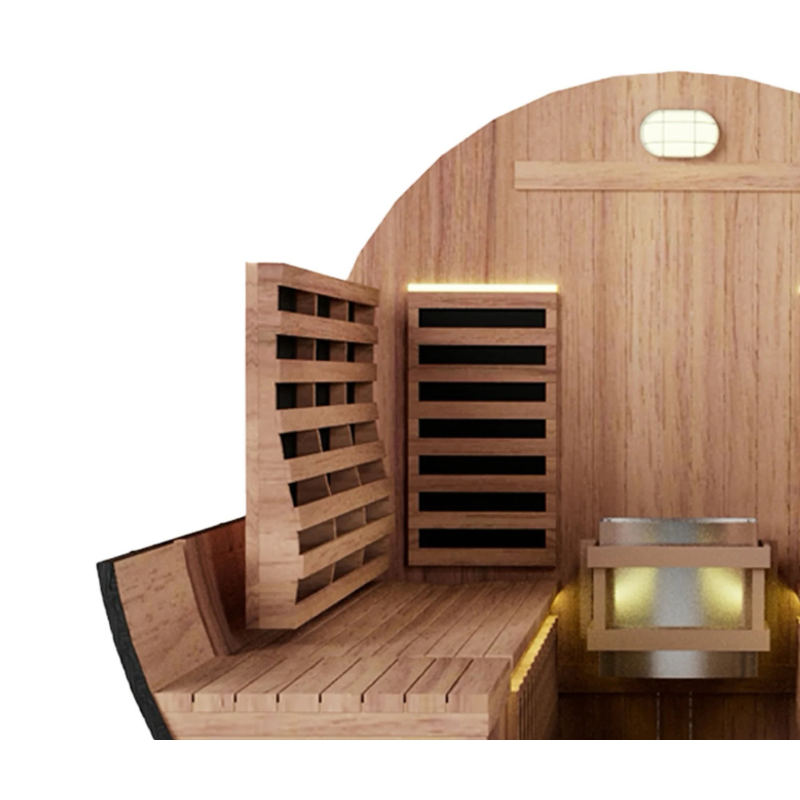 Nuvie Hybrid outdoor ergodynamic sauna