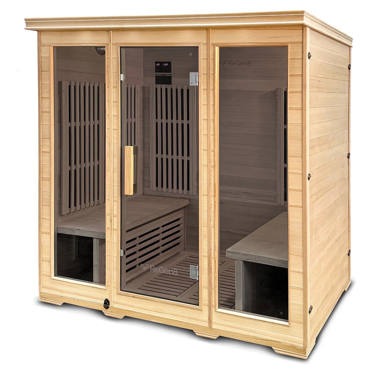 Regen8 4 person infrared Sauna Side