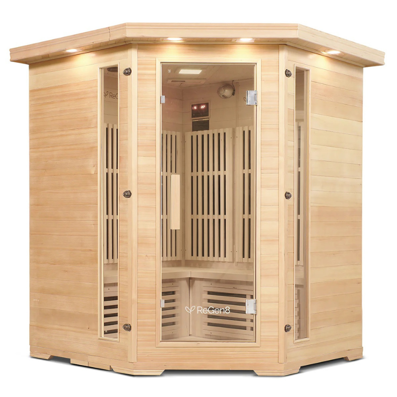 ReGen8 Infrared 4 person sauna corner