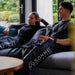 Sommet Recovery Compression Boots on Couch