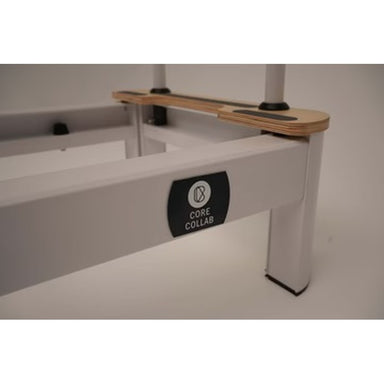 core-collab-queen-studio-pilates-reformer-brand-logo-leg-detail