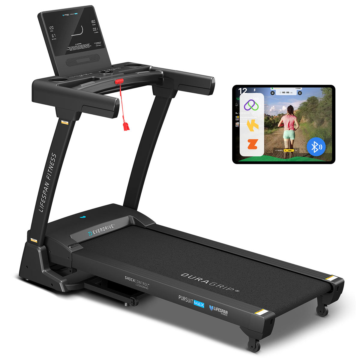 Lifespan Fitness Pursuit MAX 2 Treadmill - side view
