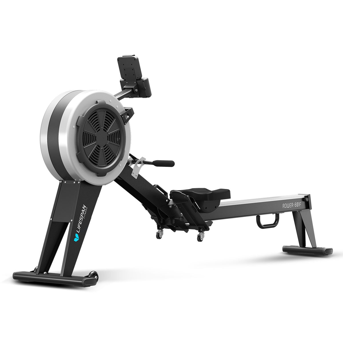 Lifespan Fitness ROWER-801F Air & Magnetic Commercial Rowing Machine - Side View