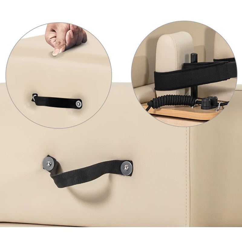 lsg-gpr500-foldable-pilates-reformer-machine-beige-premium-handle-strap-detail
