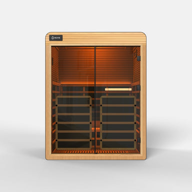 nuvie-arc-2-person-indoor-infrared-sauna-front-door-closed