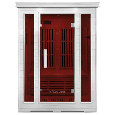 regen8-duo-indoor-2-person-infrared-sauna-white-front-infrared-view