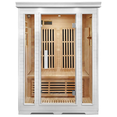 regen8-duo-indoor-2-person-infrared-sauna-white-front-view