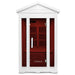 regen8-duo-outdoor-infrared-sauna-white-2-person-front-view-red-light
