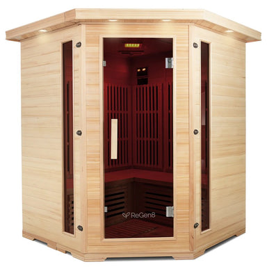 regen8-quadro-corner-4-person-infrared-sauna-front-infrared-view