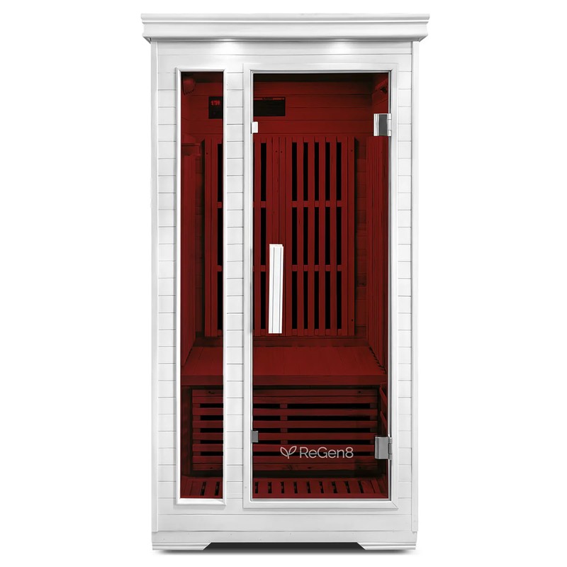 regen8-solo-indoor-1-person-infrared-sauna-white-front-infrared-view
