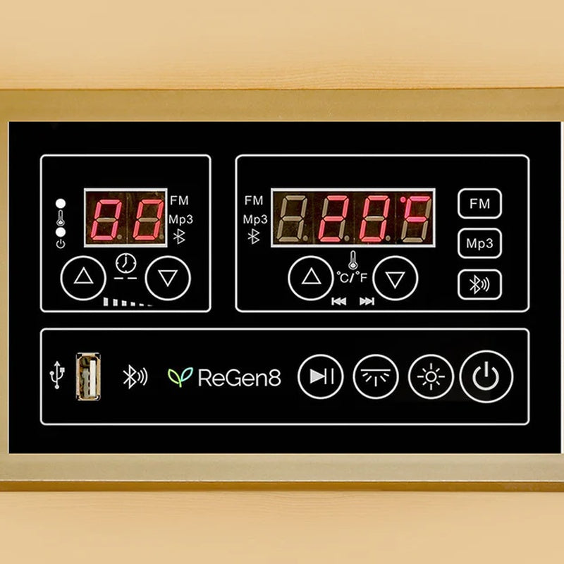 regen8-trio-outdoor-infrared-sauna-3-person-control-panel-detail
