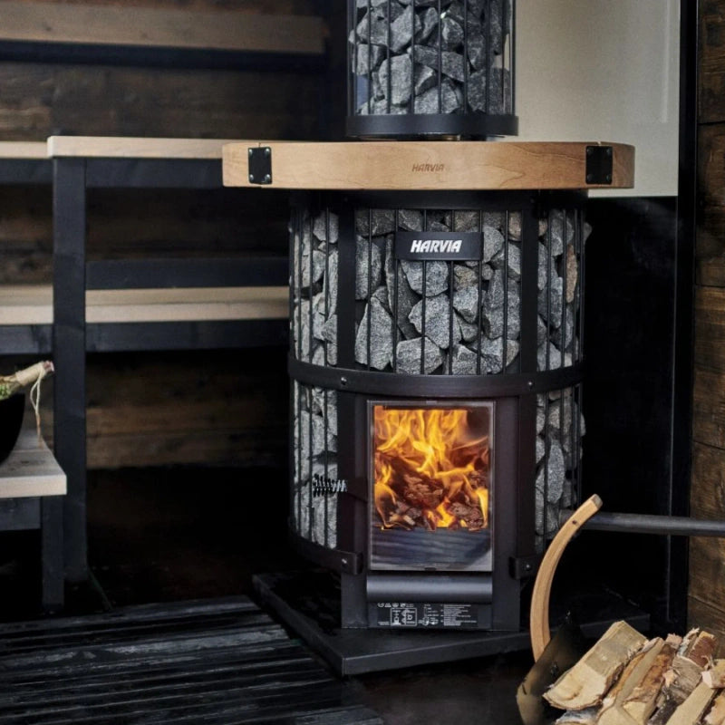 Wood burning heater Harvia Legend 240 GreenFlame black