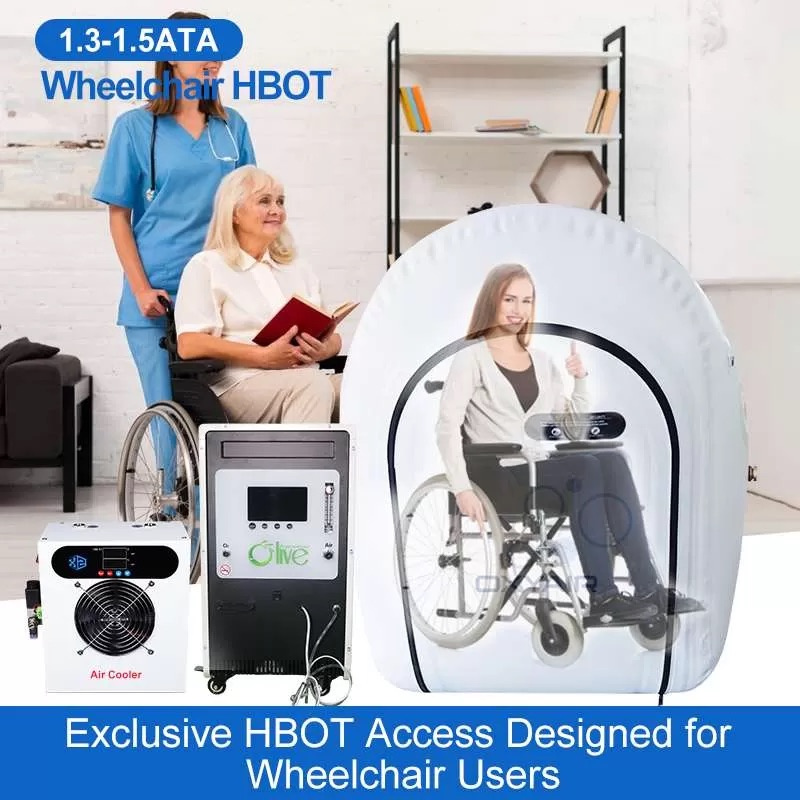 OxyAir 1.3ATA Portable Hyperbaric Chamber for Wheelchair OLV-RW01